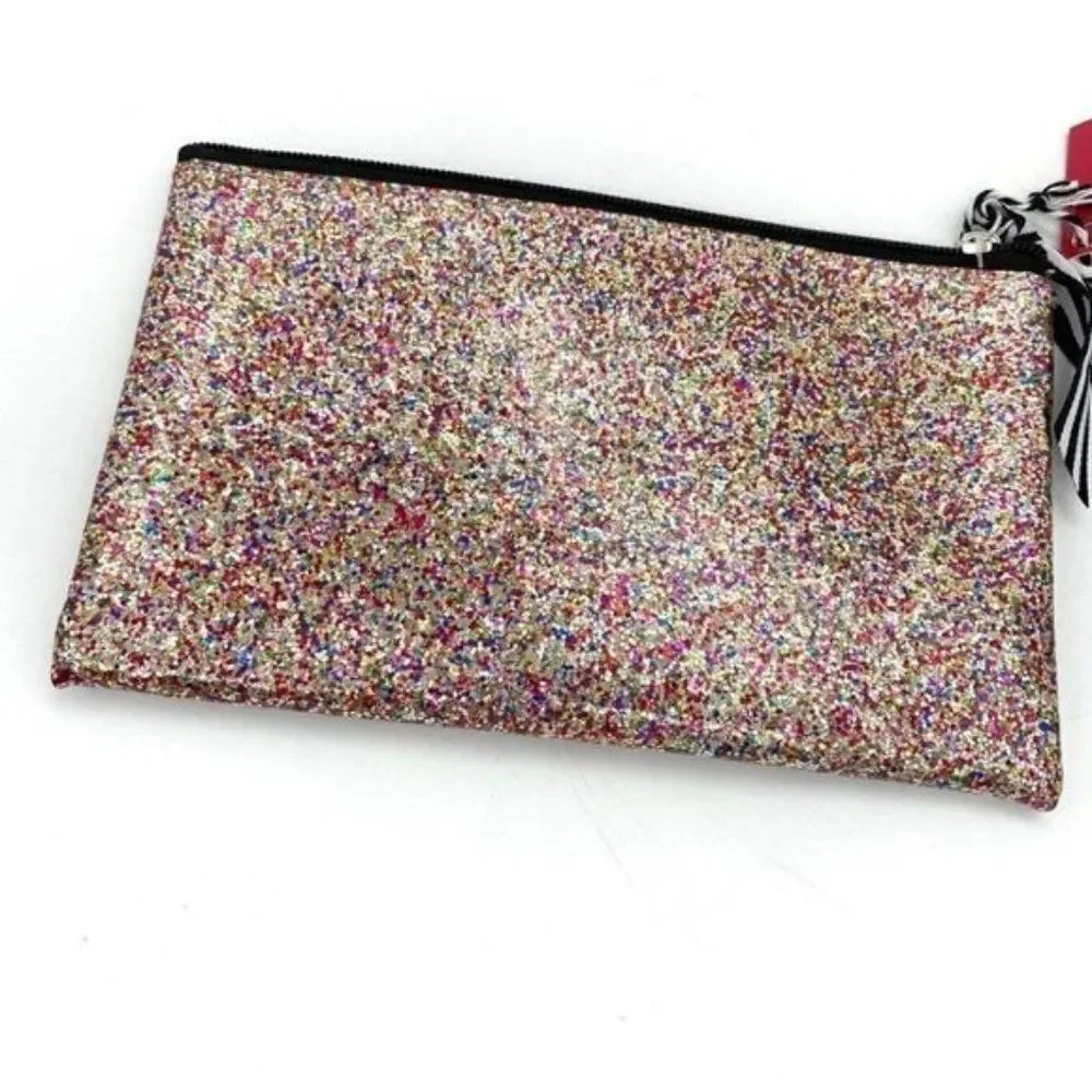 Onxy Glitter Cosmetic Bag New